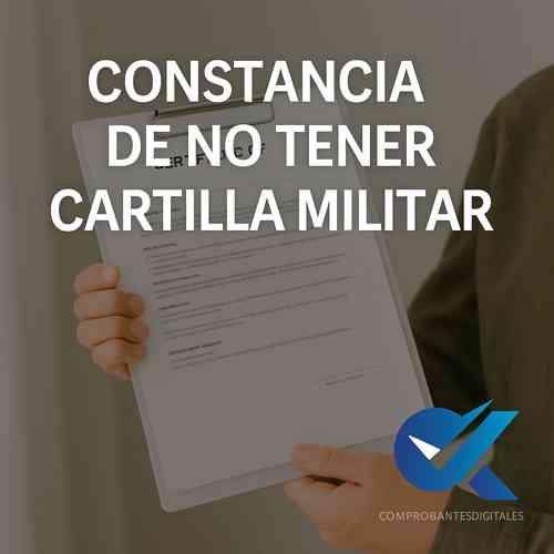 Constancia de no tener Cartilla Militar