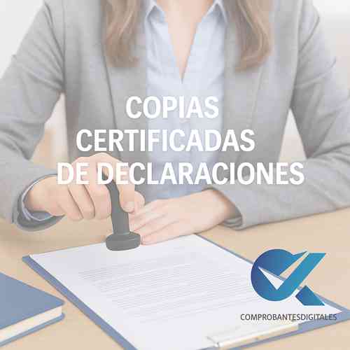 Copias certificadas de declaraciones
