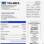 Comprobante de domicilio Telmex